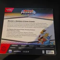 NEW Pokemon TCG S&V Prismatic Evolutions Poster Collection Box Sealed DG Sticker - Image 2
