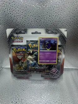 Pokemon TCG Burning Shadows Cosmog 3-pack Blister SEALED - Image 2