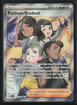 Paldean Student 231/091 Ultra Rare SV: Paldean Fates Pokemon TCG NM - Image 1