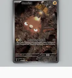 STUNFISK 202/191 ILLUSTRATION RARE SURGING SPARKS POKEMON NM - Image 1
