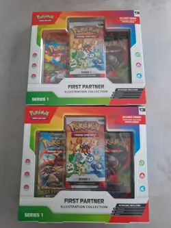 Pokemon TCG First Partner Illustration Collection S1 Celebrations Sealed Box x2 - Image 1
