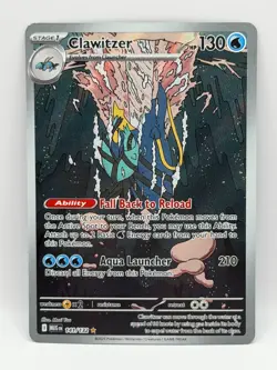 Clawitzer 141/132 Mega Evolution NM Illustration Rare Holo Pokemon TCG - Image 1