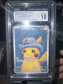 Pokemon Pikachu with Grey Felt Hat Promo CGC 10 085 Sv Scarlet Violet - Image 1