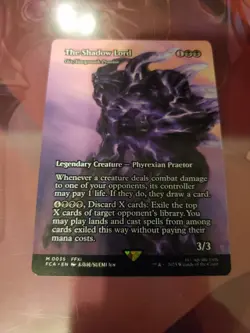 THE SHADOW LORD (Gix, Yawgmoth Praetor) Borderless Final Fantasy Mythic (0035) - Image 1
