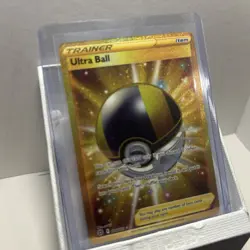 Pokemon TCG Ultra Ball 186/172 Gold Secret Rare Sword & Shield Brilliant Stars - Image 3