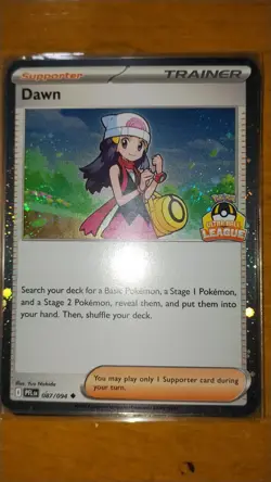 Pokemon TCG Dawn PFL Ultra Ball League Promo 087/094 Holo Foil Asia Stamp - Image 1