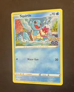 Pokemon Squirtle SWSH233 Black Star Promo Pokemon GO Holo NM - Image 3