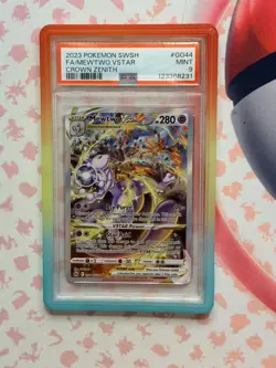 2023 Pokemon Crown Zenith Mewtwo VSTAR #GG44/GG70 PSA 9 - Image 1