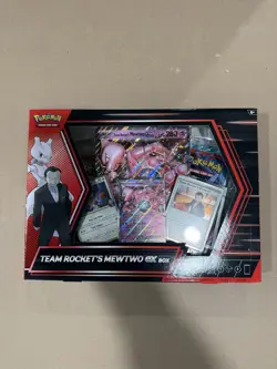 Pokemon TCG Team Rocket's Mewtwo EX Box Sealed 2025 NEW IN HAND - Image 1