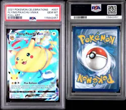 2021 POKEMON CELEBRATIONS #007 FULL ART/FLYING PIKACHU VMAX PSA 10 - Image 3