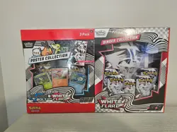 Pokemon Black Bolt White Flare Bundle Sams Club Poster Binder Sealed - Image 1