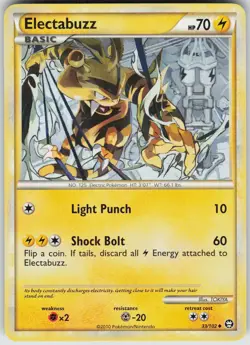 Pokemon Electabuzz 33/102 Triumphant Uncommon NM - Image 1