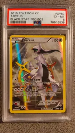 2015 POKEMON XY BLACK STAR PROMO ARCEUS #XY83 PSA 6 - Image 1