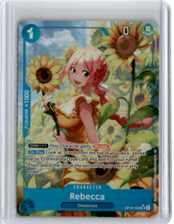 Rebecca OP15-053 SR Alt Art Parallel English One Piece TCG Adventure Kami Island - Image 1