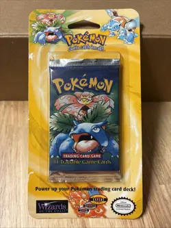 WOTC New SEALED VENUSAUR 1999 Pokemon BASE SET Blister BOOSTER Pack SHADOWLESSU - Image 1