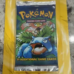 Pokemon 1999 WOTC Base Set Unlimited Booster Blister Pack Venusaur Vintage - Image 3