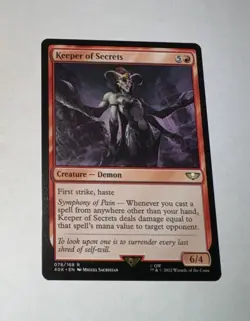 Keeper of Secrets Mtg Warhammer 40K NM 078/168 Magic Gathering X1 - Image 1