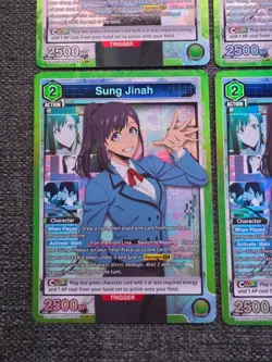 Union Arena UE17BT: SOLO LEVELING Sung Jinah UE17BT/SLG-1-044 SR x 4 (Playset) - Image 4