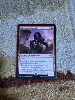 MTG Magic the Gathering Charming Scoundrel (124/515) Wilds of Eldraine LP - Image 1