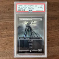 MTG Sire Of Seven Deaths Borderless Mana Foil PSA10 - Image 2