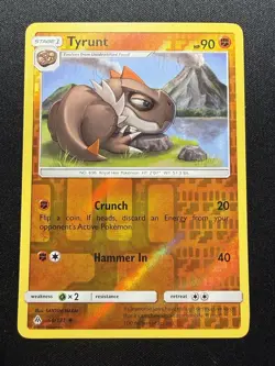 Pokemon Card - Tyrunt - Reverse Holo - Uncommon (68/131) Forbidden Light MP - Image 1