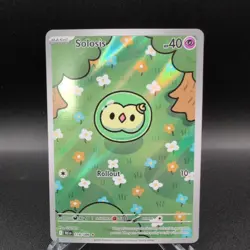 Pokemon Black Bolt TCG Solosis 118/086 English Card Illustration Rare - Image 1