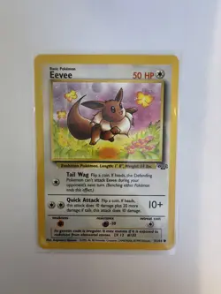Pokemon Card Eevee 51/64 Jungle Base Set Near Mint 1999 Trading Card TCG - Image 1