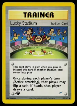 Pokemon Card - Lucky Stadium Neo Destiny 100/105 Uncommon 1st Edition - Image 1