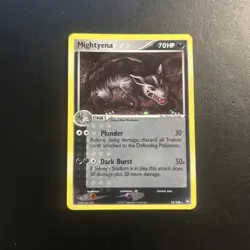 Mightyena 18/108 EX Power Keepers Pokemon Card Holo Rare Lightly Played LP - Image 1