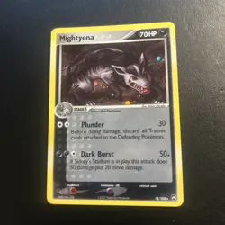 Mightyena 18/108 EX Power Keepers Pokemon Card Holo Rare Lightly Played LP - Image 2