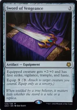 120/136 SWORD OF VENGEANCE RARE GAME NIGHT: FREE-FOR-ALL MTG CARD - Image 1