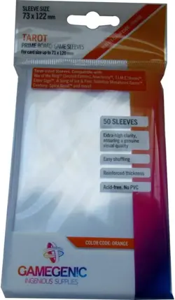 Gamegenic Tarot Card Sleeves 72x122mm – 50 Pack - Image 2