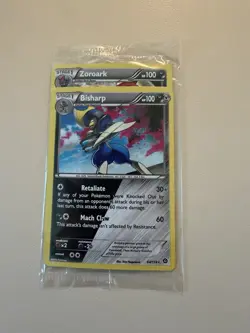 Bisharp 64/114 XY Steam Siege Cosmos Holo Promo Pokemon Card TCG - SEALED Minty! - Image 1