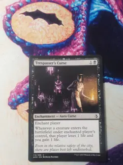 Trespasser's Curse 4x Amonkhet Pauper EDH Cube Aura - Image 2
