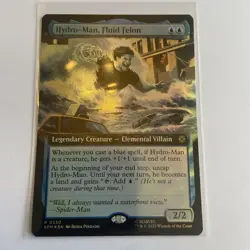 MTG: Spider-Man - Hydro-Man, Fluid Felon(Extended Art Foil ) - Rare - 0250 NM - Image 1