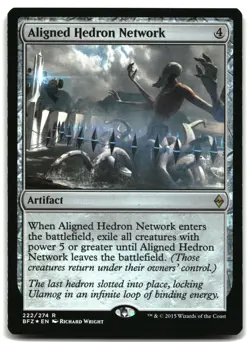 MTG Aligned Hedron Foil Network R Battle for Zendikar 222 LP - Image 1