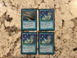 Mtg High Tide x4 - Magic the Gathering High Tide Lp-Played - Image 1