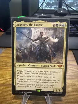 MTG Aragorn, the Uniter Lord of the Rings Tales of Middle-Earth #D195 - Image 1