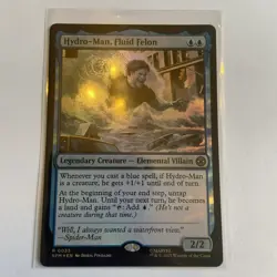 MTG: Spider-Man - Hydro-Man, Fluid Felon(Foil) - Rare - 0033 NM - Image 1