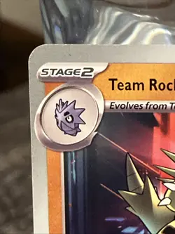 Pokemon Destined Rivals NON Holo Rare 096/182 Rocket's Tyranitar Deck Exclusive - Image 3