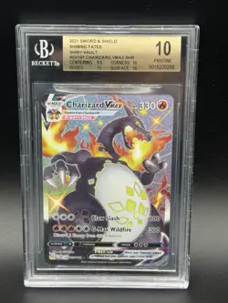 Pokemon Charizard VMAX SV107/SV122 Shining Fates Holo BGS 10 - POP 761 - Image 1
