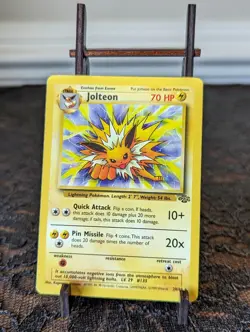 Pokemon TCG Jolteon Jungle 20/64 Regular Unlimited Rare - Vintage 1999 - Image 1