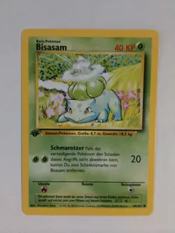 Pokemon Bisasam/Bulbasaur Base Set 1st Edition German - Image 1