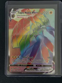 Pokemon Tapu Koko VMAX 166/163 SWSH Battle Styles Secret Rare Rainbow - Image 1