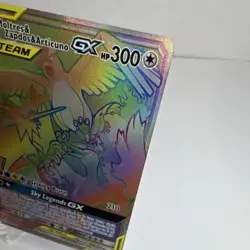 LP Pokemon TCG Moltres & Zapdos & Articuno GX 69/68 Hidden Fates Secret Rare - Image 3