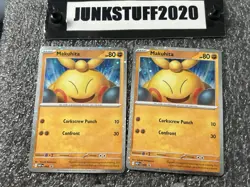 Pokemon 2x Makuhita 068 MEP Perfect Order Cosmos Holofoil Promo Blac star - Image 1