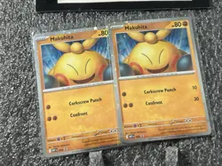 Pokemon 2x Makuhita 068 MEP Perfect Order Cosmos Holofoil Promo Blac star - Image 4