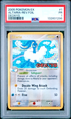 PSA 1 PR 2005 Pokemon EX Deoxys Altaria STAMPED Reverse Holo Foil 1/107 - Image 1