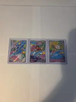 Pokemon TCG First Partner Illustration Collection Series 1 Gen 7 Alola Starters - Image 1