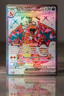 Pokemon Charizard ex 215/197 Obsidian Flames Ultra Rare Full Art Holo NM !!HOT!! - Image 1